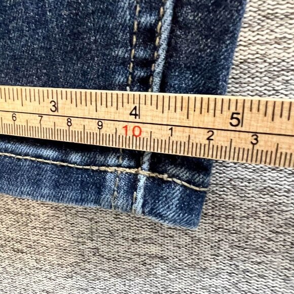 Maurices Jeans Women Size L Blue Skinny High Rise Button Fly Stretch Curvy - Picture 9 of 16